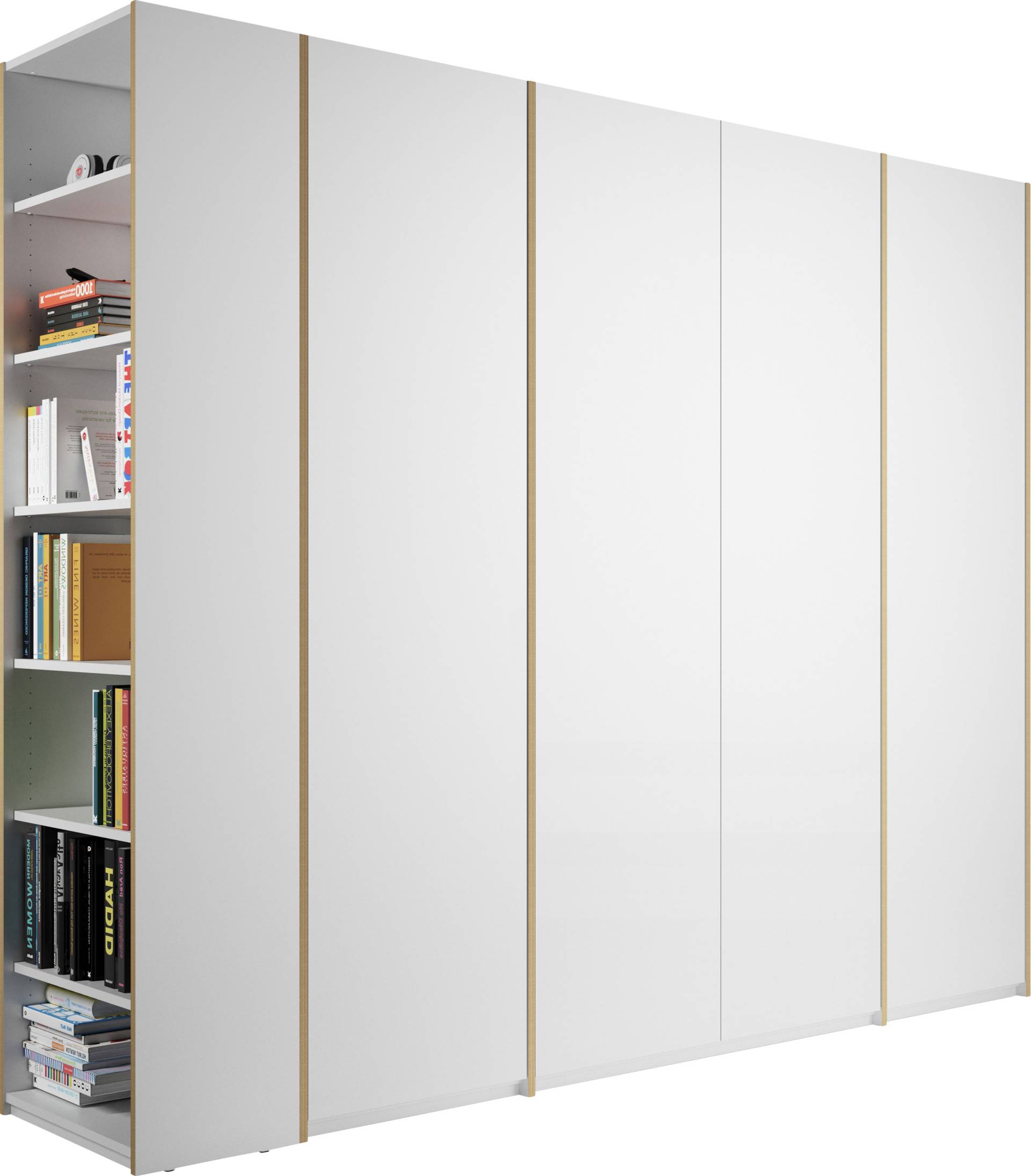 Müller SMALL LIVING Drehtürenschrank »Modular Plus Variante 5«, inklusive links oder rechts montierbarem Anbauregal von Müller SMALL LIVING