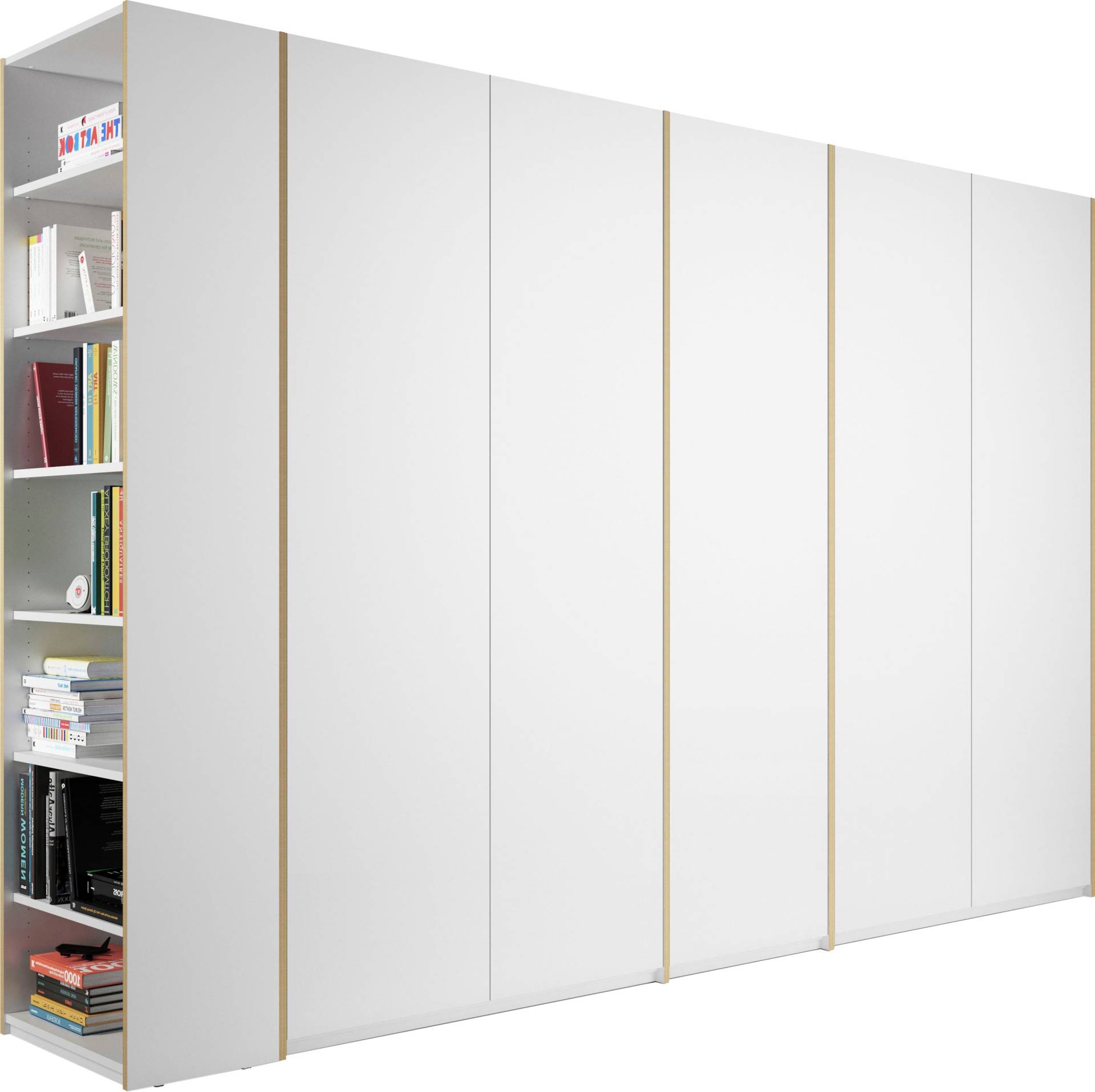 Müller SMALL LIVING Drehtürenschrank »Modular Plus Variante 9«, Anbauregal wahlweise rechts oder links montierbar von Müller SMALL LIVING