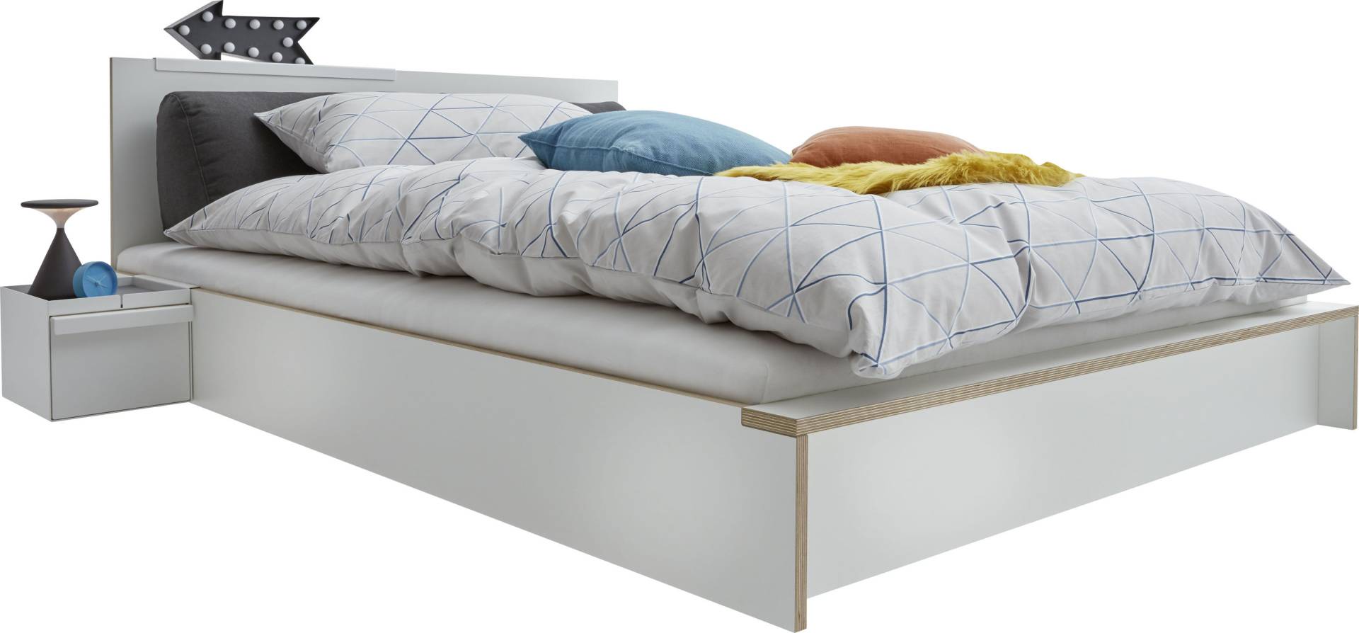 Müller SMALL LIVING Einzelbett »FLAI HIGH«, Komfort Höhe 40 cm ohne Kopfteil von Müller SMALL LIVING