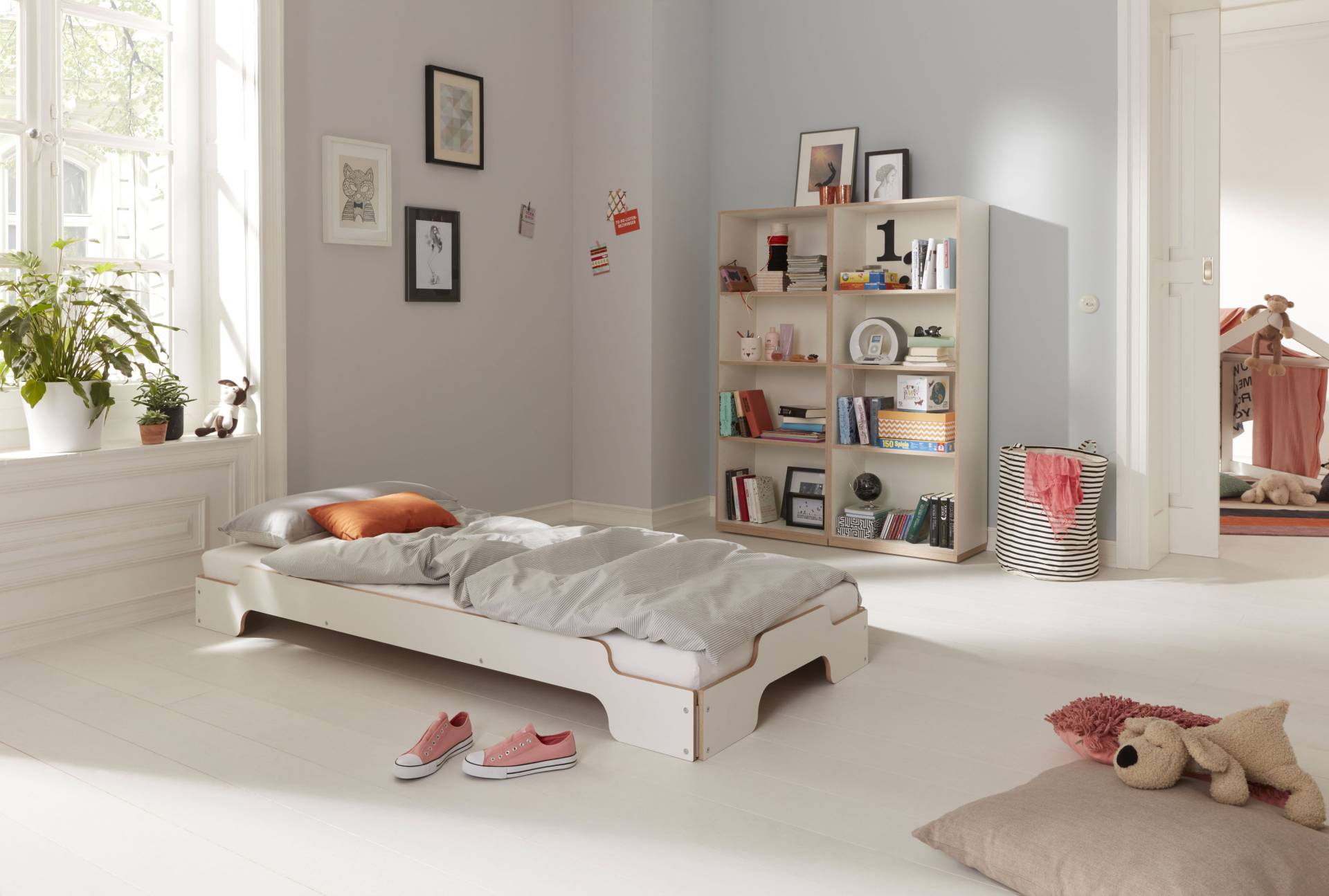 Müller SMALL LIVING Stapelbett »STAPELLIEGE Komfort (eine Liege)«, Komforthöhe 27.5 cm, ausgezeichnet mit dem German Design Award - 2019 von Müller SMALL LIVING