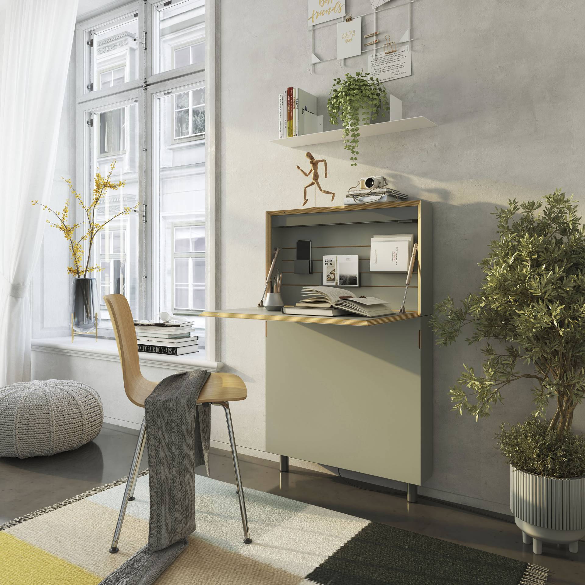 Müller SMALL LIVING Wandsekretär »FLATMATE«, Sonderedition 10 Jahre FLATMATE von Müller SMALL LIVING