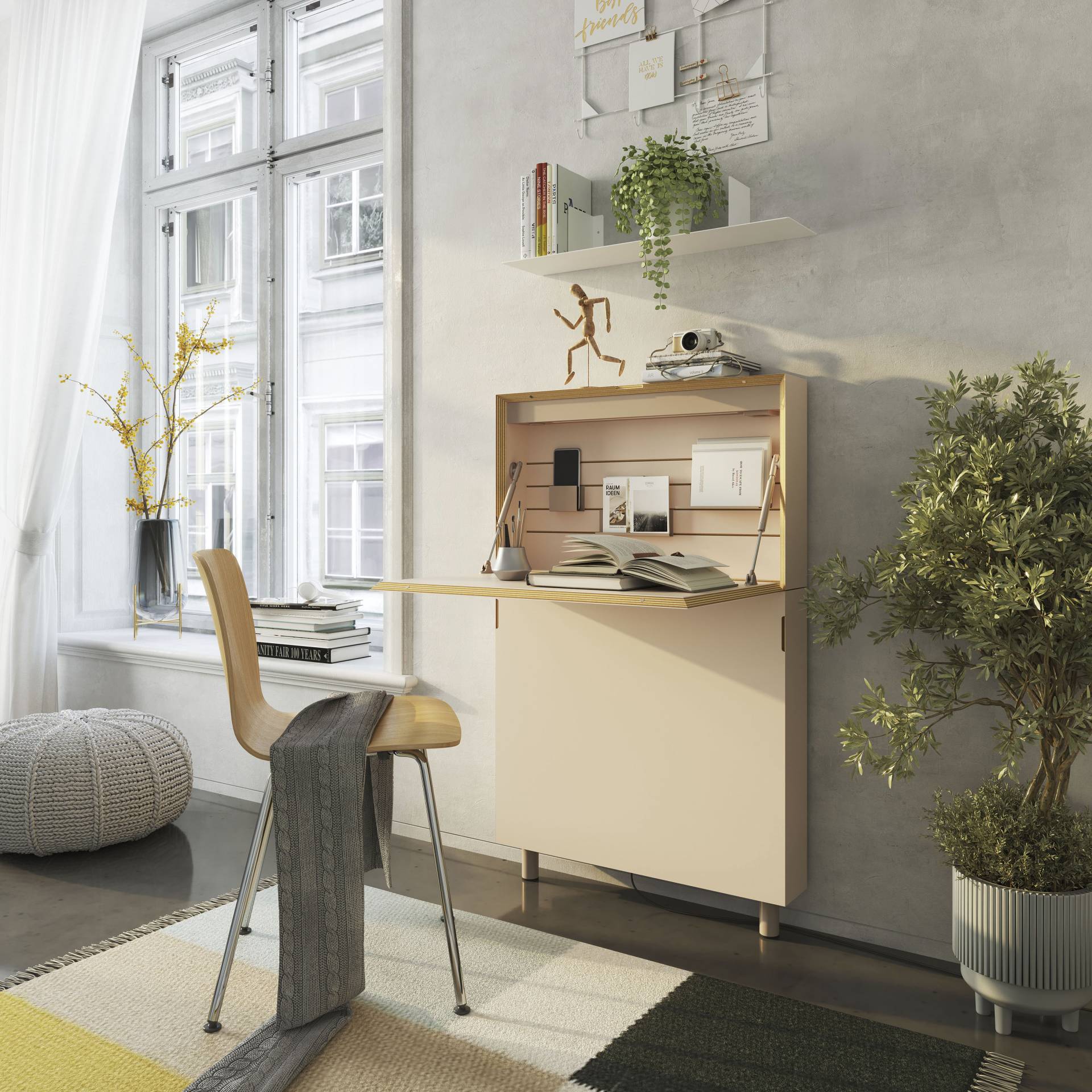 Müller SMALL LIVING Wandsekretär »FLATMATE«, Sonderedition 10 Jahre FLATMATE von Müller SMALL LIVING