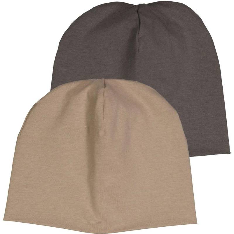 Beanie 2er-pack Jungen Beige 104-110 von Müsli by Green Cotton