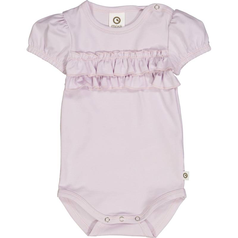 Kurzarmbody Unisex Flieder 56 von Müsli by Green Cotton