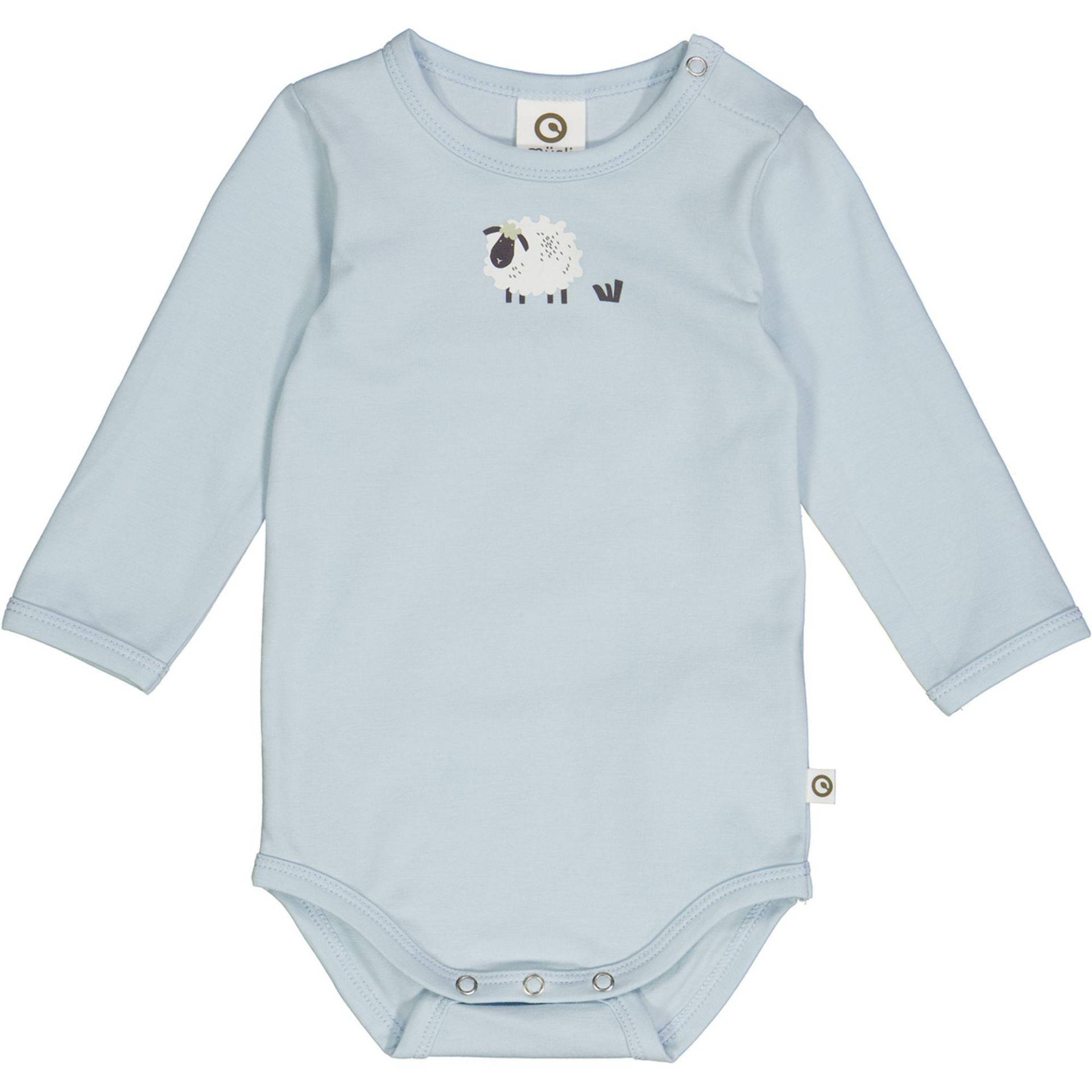 Langarmbody Unisex Blau 68 von Müsli by Green Cotton