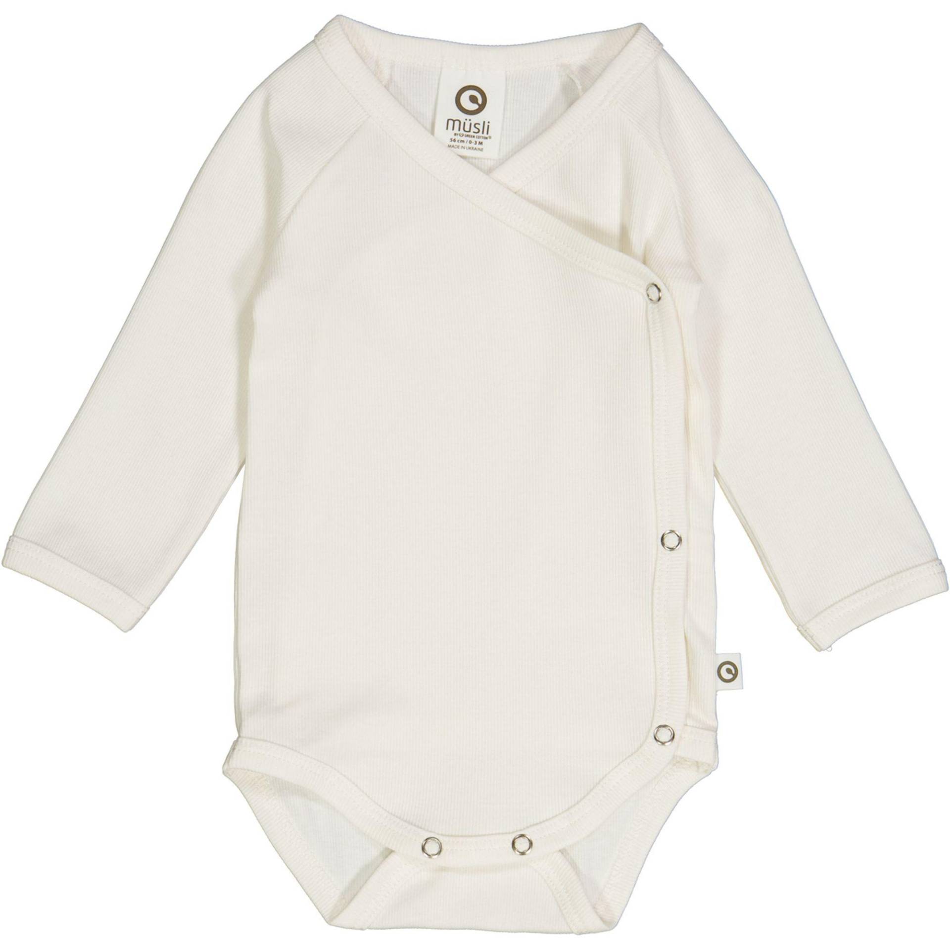 Langarmbody Unisex Offwhite 56 von Müsli by Green Cotton