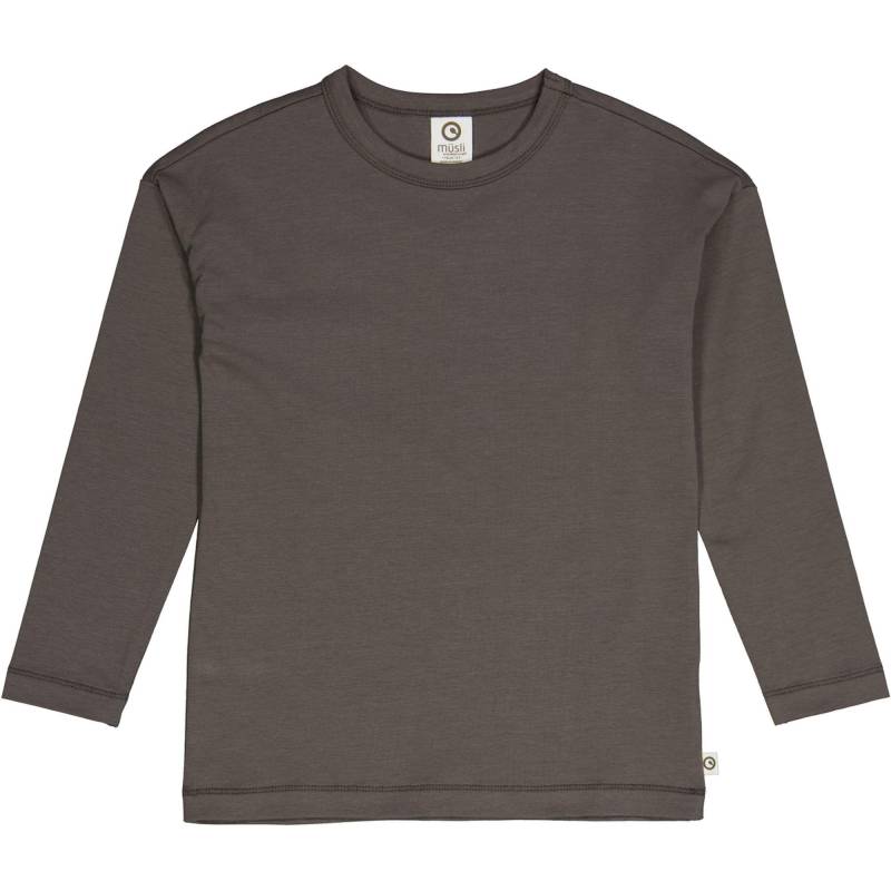 Langarmshirt Unisex Taubengrau 104 von Müsli by Green Cotton