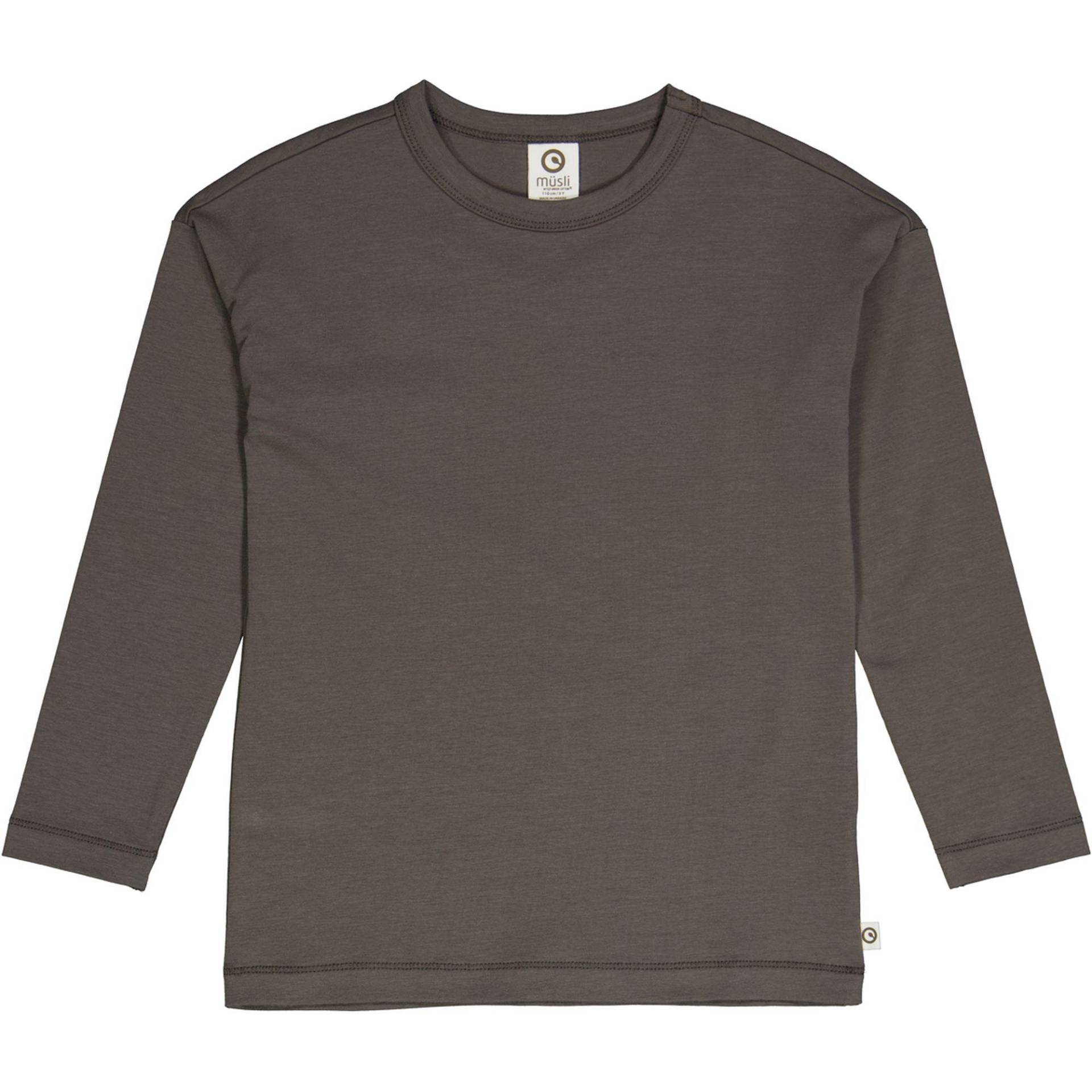 Langarmshirt Unisex Taubengrau 128 von Müsli by Green Cotton