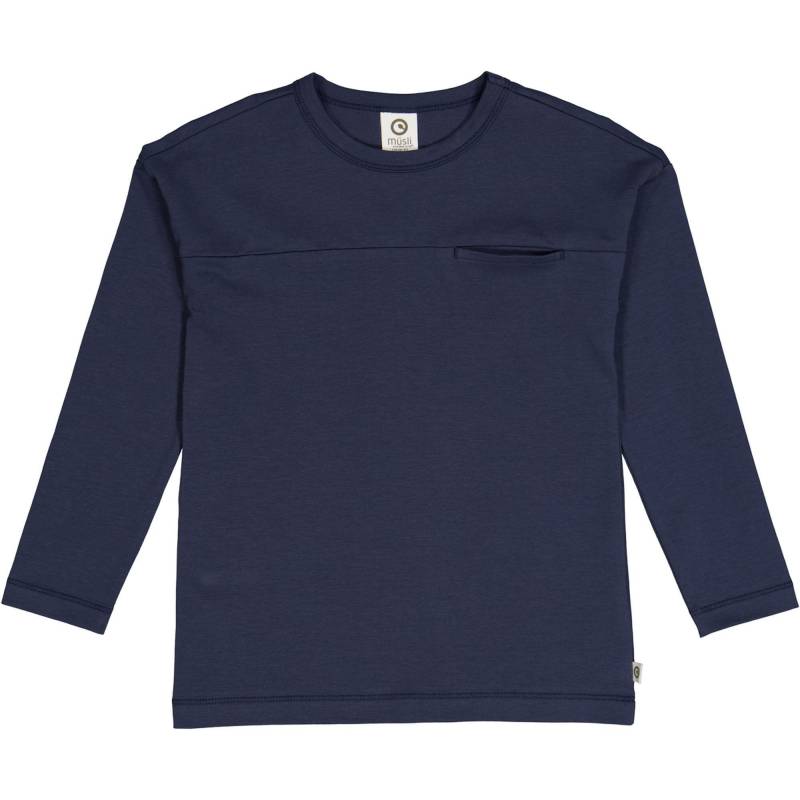 Langarmshirt Unisex Blau 110 von Müsli by Green Cotton