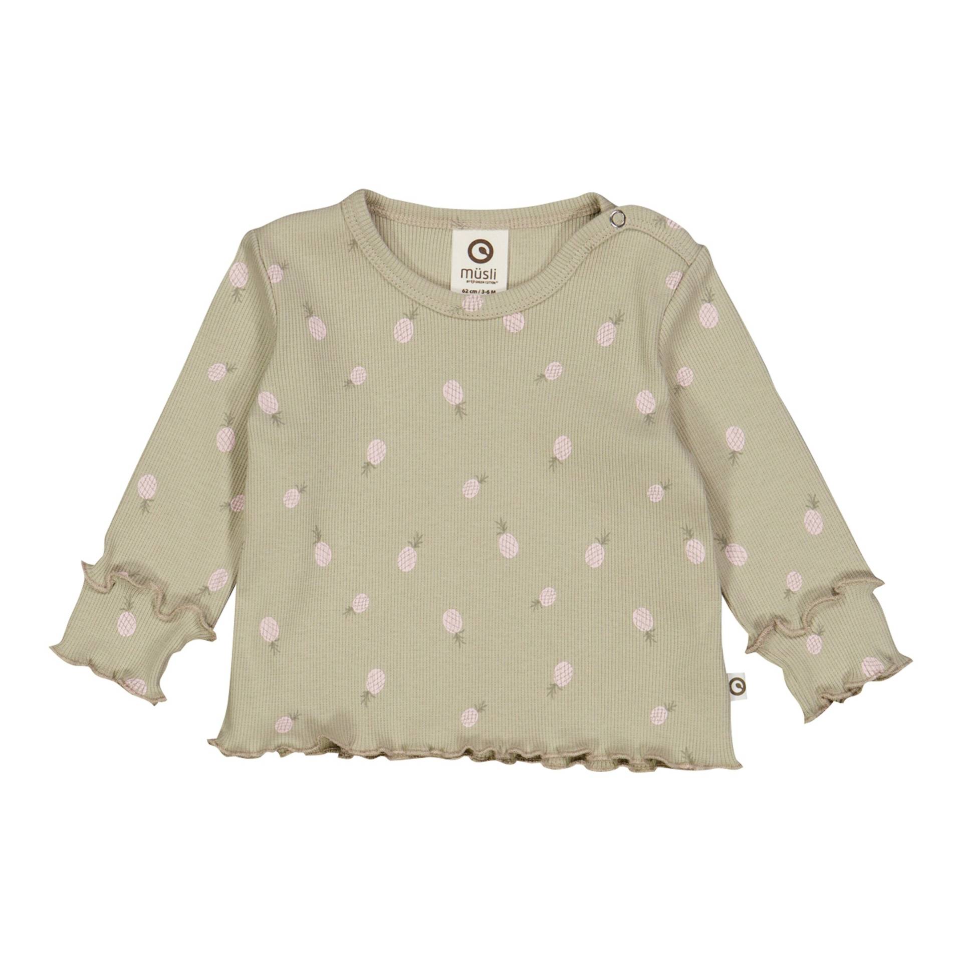 Shirt langarm Mitwachsbündchen Ananas Rippqualität Shirt langarm Mitwachsbündchen Ananas Rippqualität von Müsli