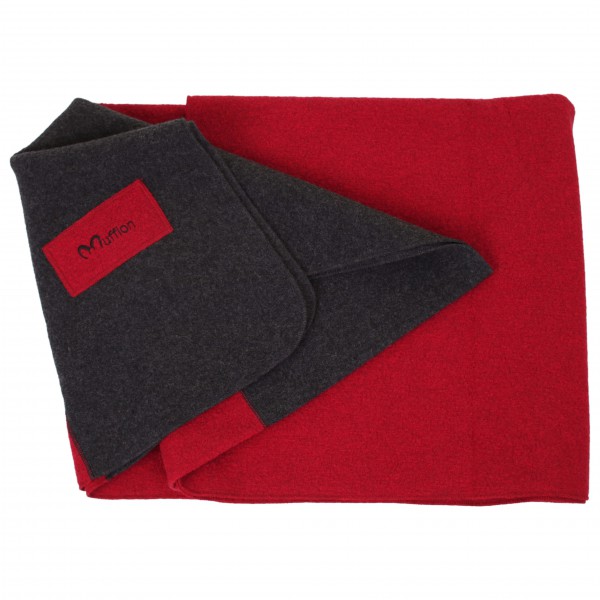 Mufflon - Blanket Logo - Decke Gr 200 x 140 cm rot von Mufflon