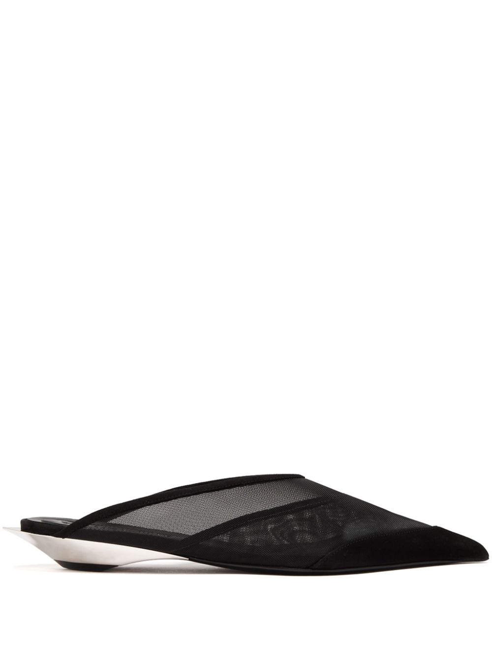 Mugler 20mm Fang mules - Black von Mugler