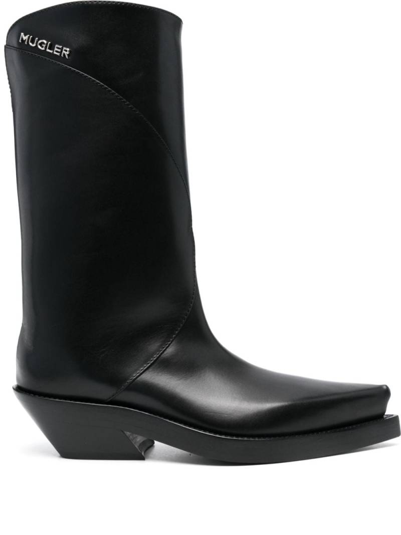 Mugler 55mm Santiag boots - Black von Mugler