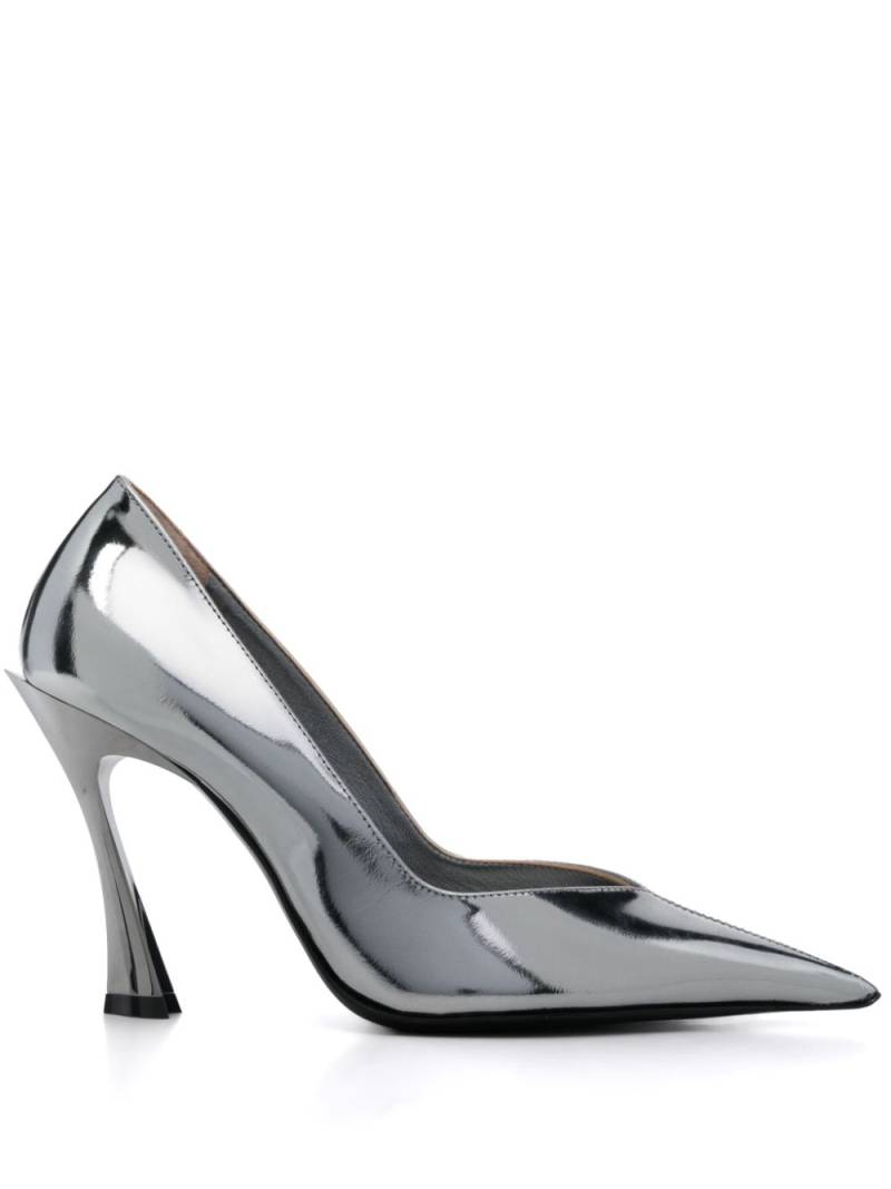 Mugler 95mm Classic Fang pumps - Silver von Mugler