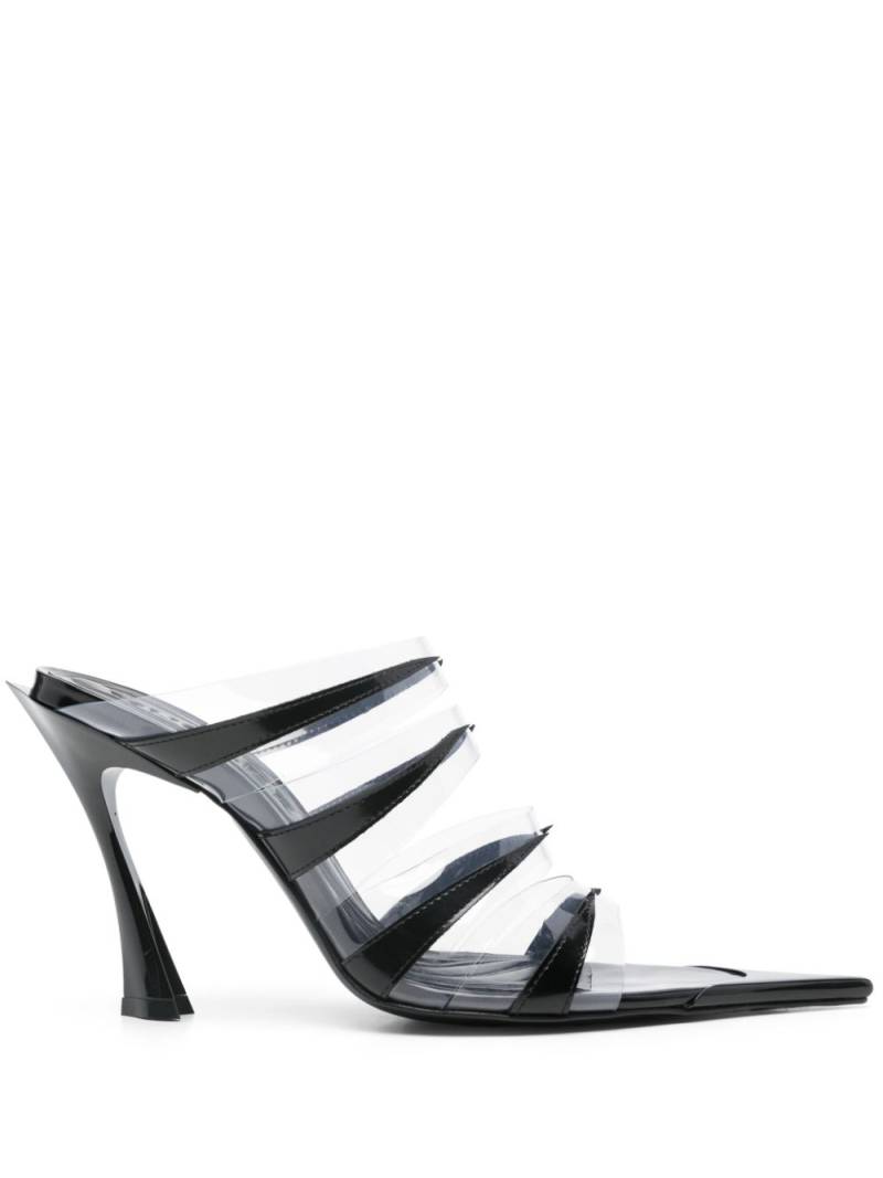 Mugler 95mm Fang sandals - White von Mugler