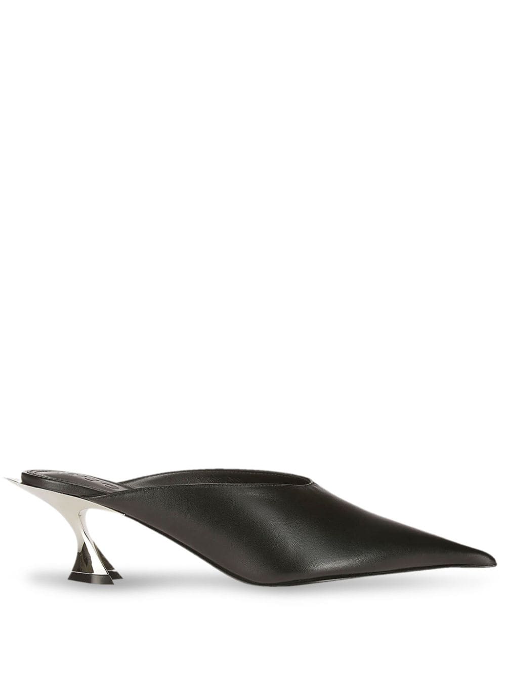 Mugler Fang 55mm pointed-toe mules - Black von Mugler