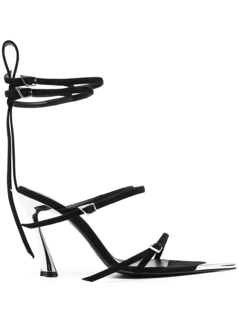 Mugler Fang 95mm sandals - Black von Mugler