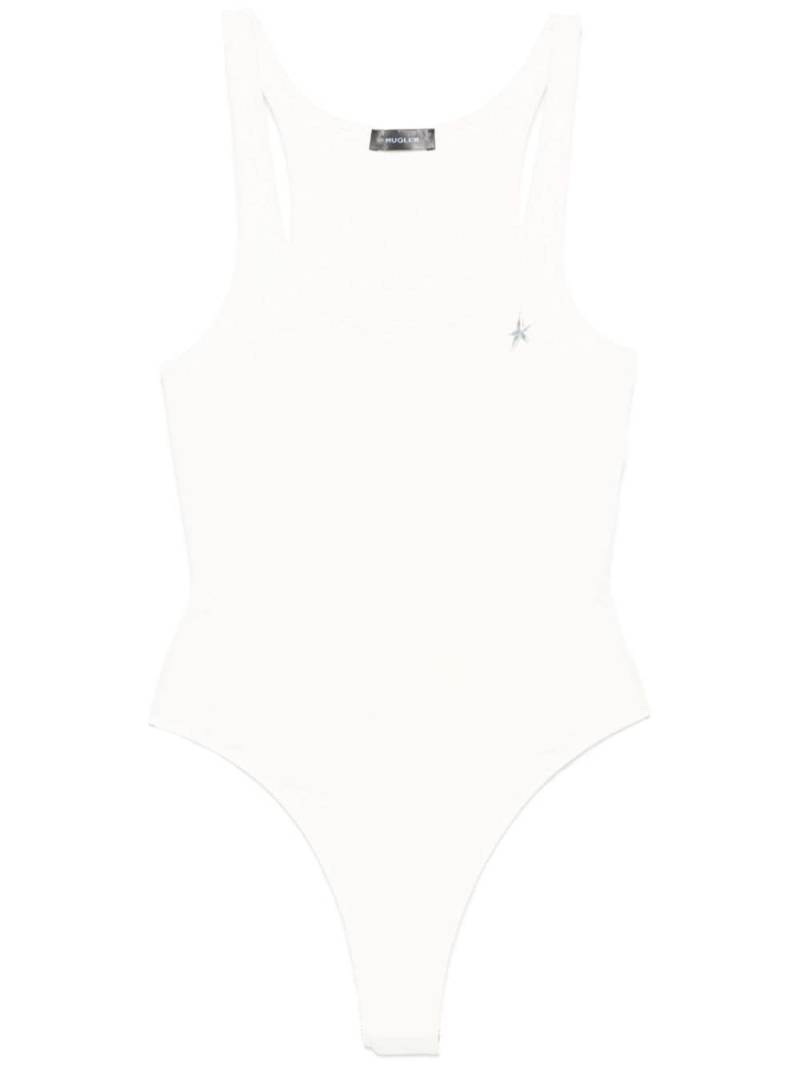 Mugler Mugler-star bodysuit - White von Mugler