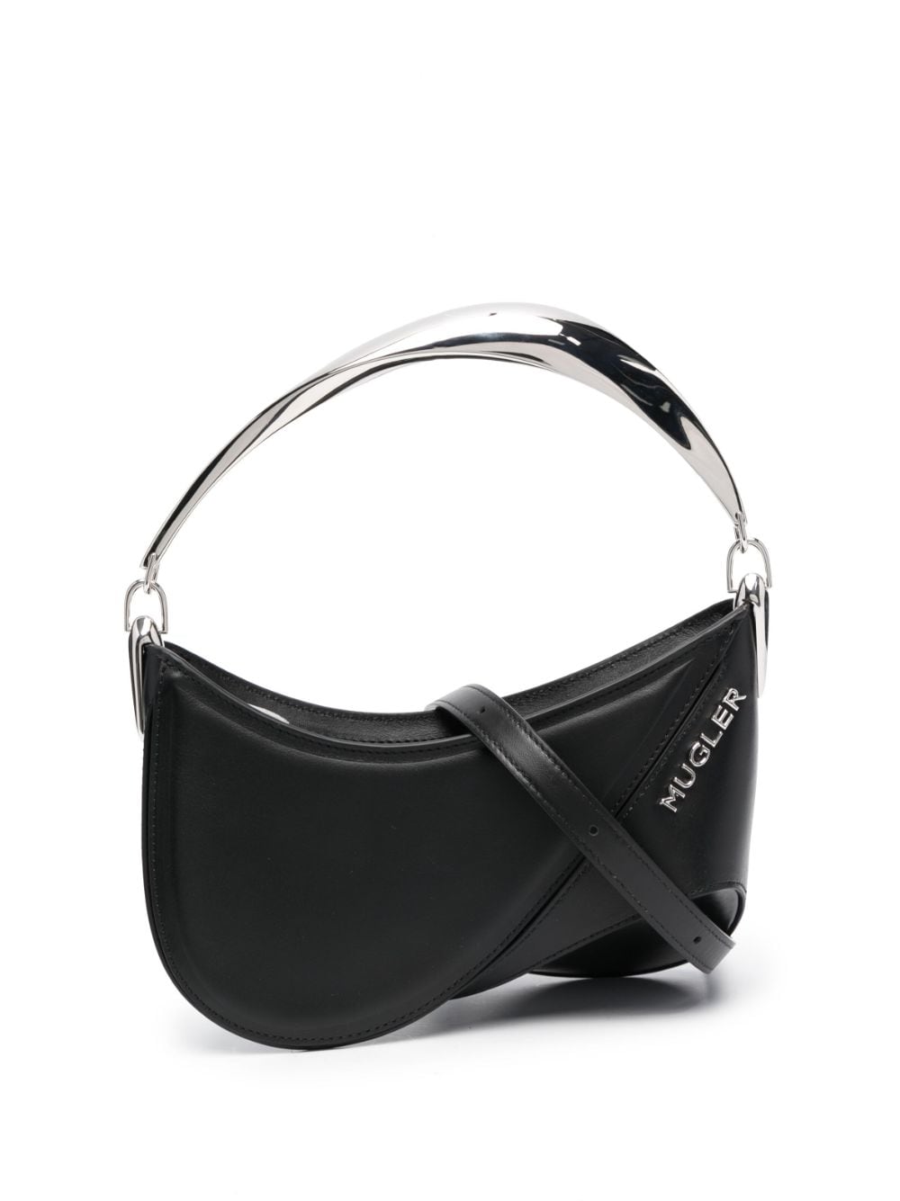 Mugler Spiral Curve 01 shoulder bag - Black von Mugler