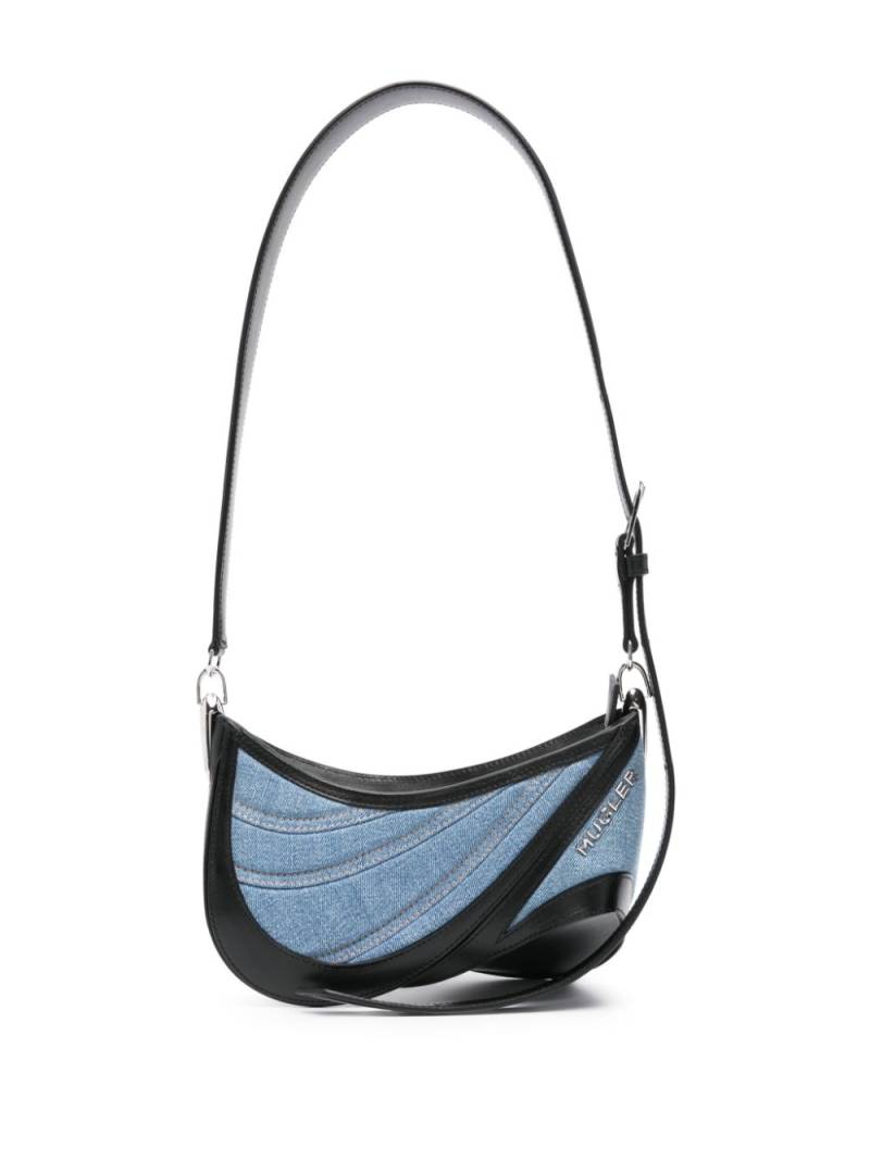 Mugler Spiral Curve 01 shoulder bag - Blue von Mugler