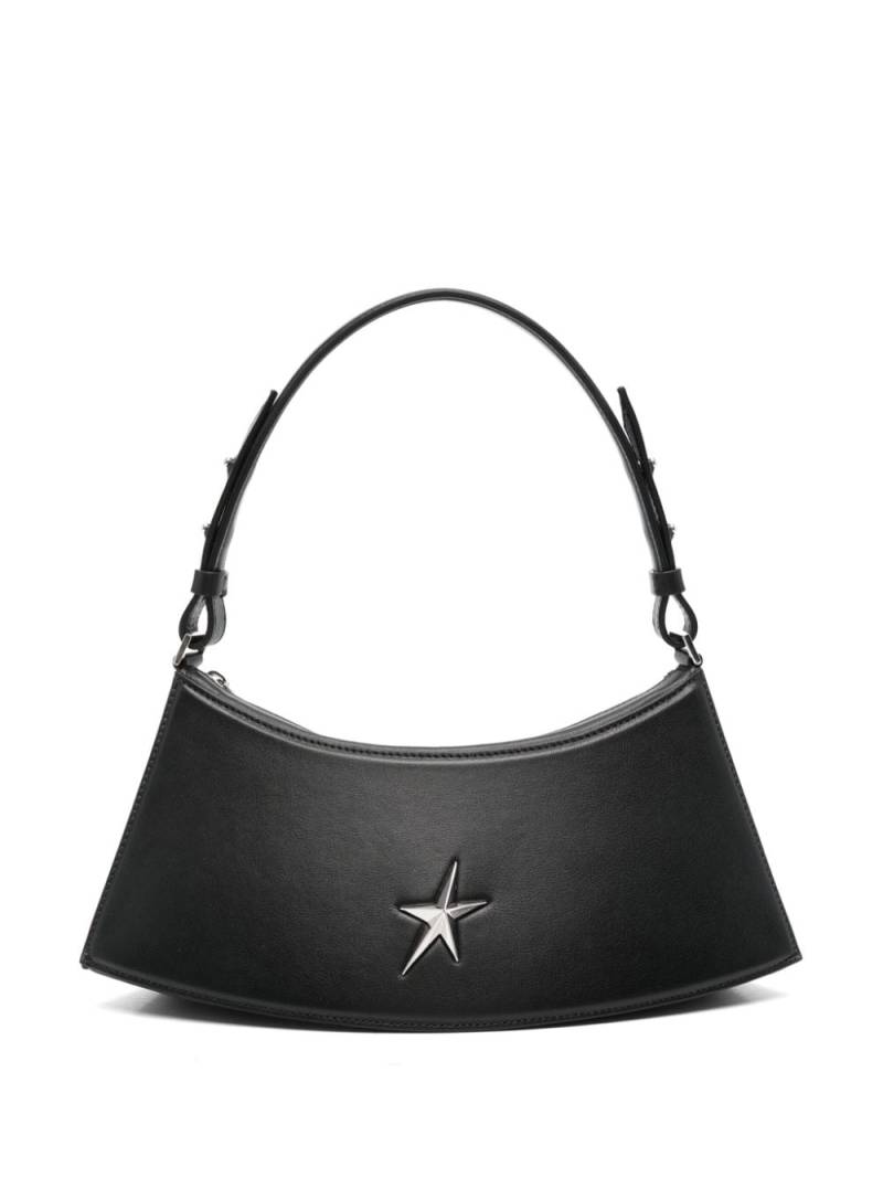 Mugler Zenith leather shoulder bag - Black von Mugler