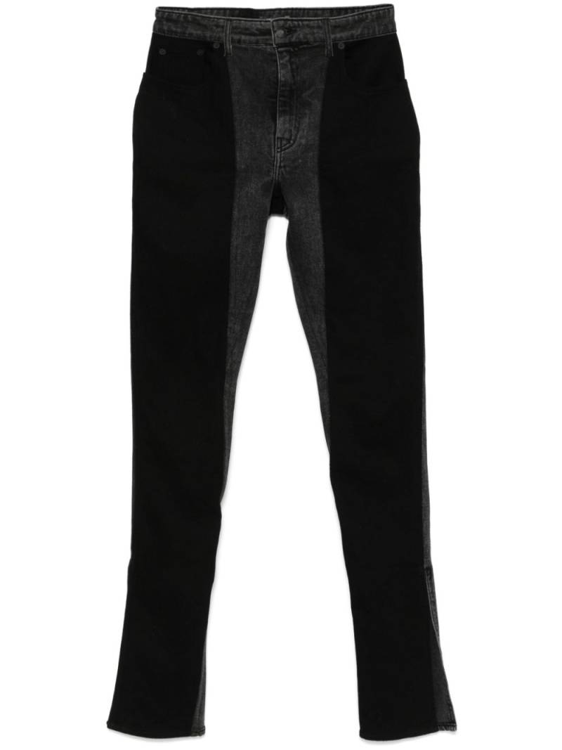 Mugler bi-color skinny jeans - Black von Mugler