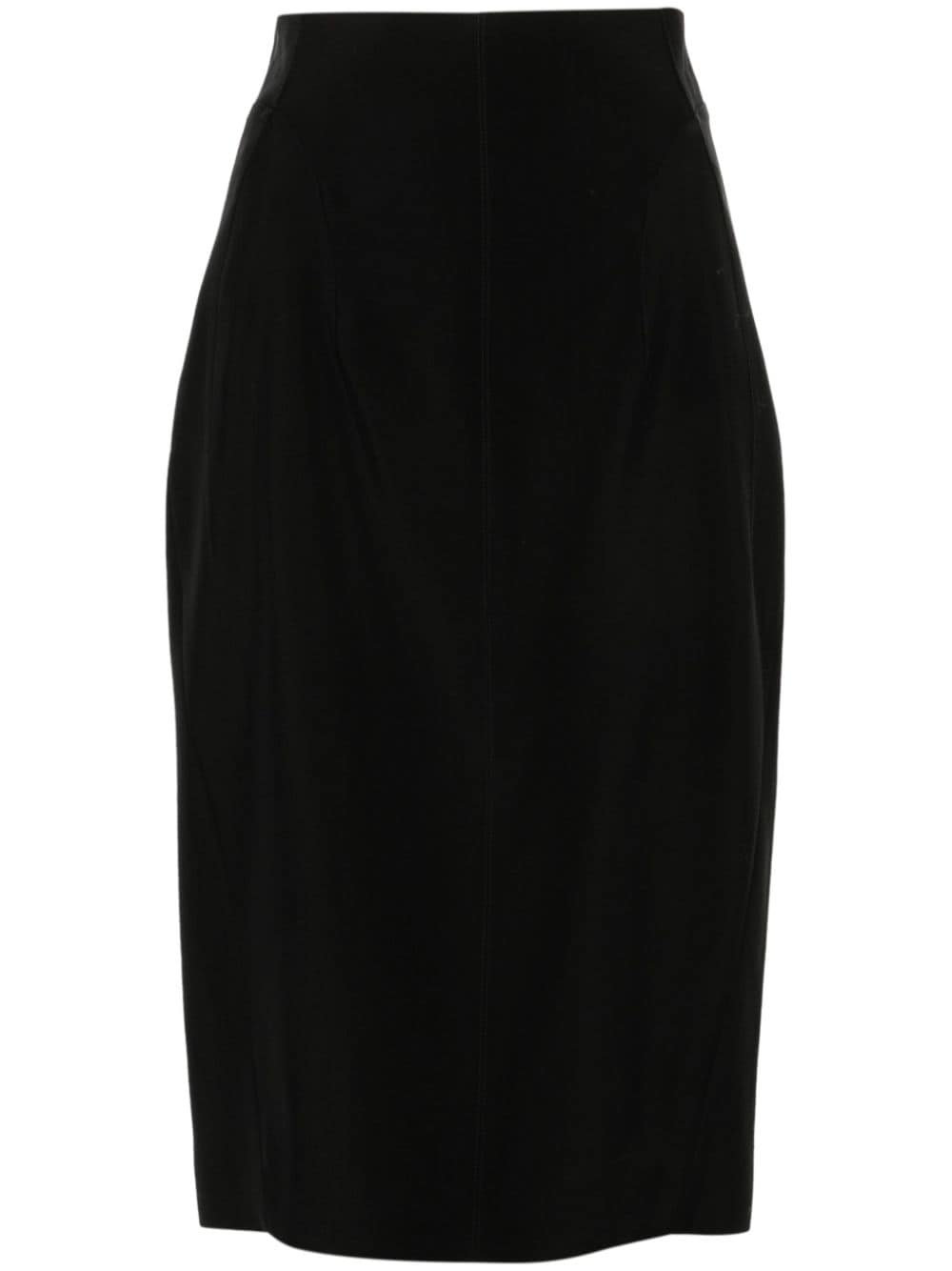 Mugler buckled tailored skirt - Black von Mugler