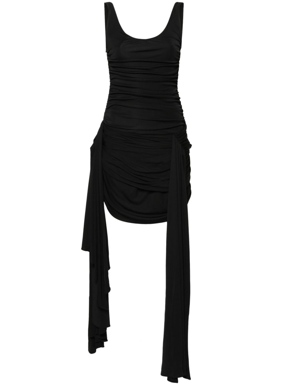 Mugler draped mini dress - Black von Mugler