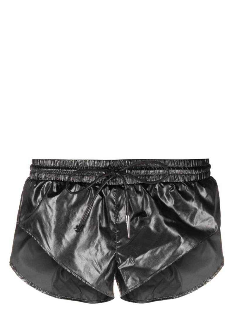 Mugler drawstring beach shorts - Black von Mugler