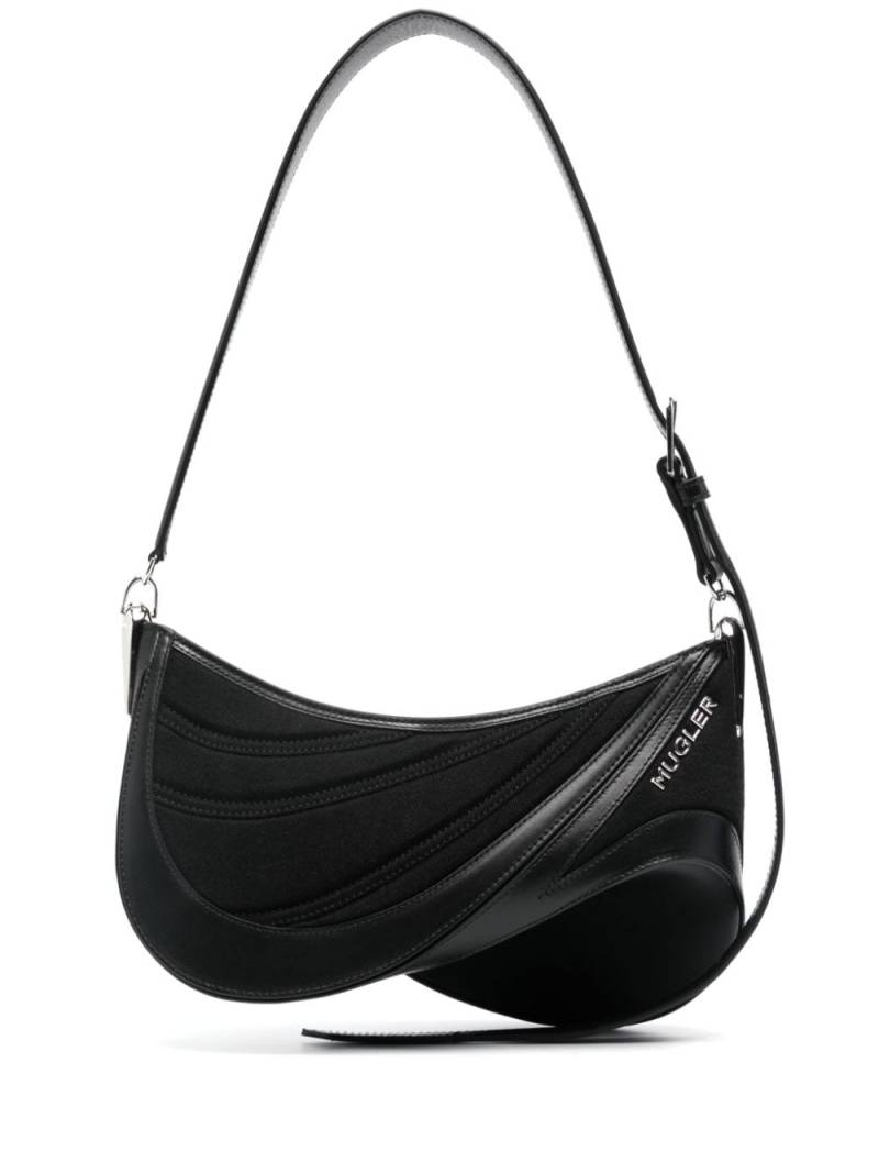 Mugler Spiral Curve 01 shoulder bag - Black von Mugler