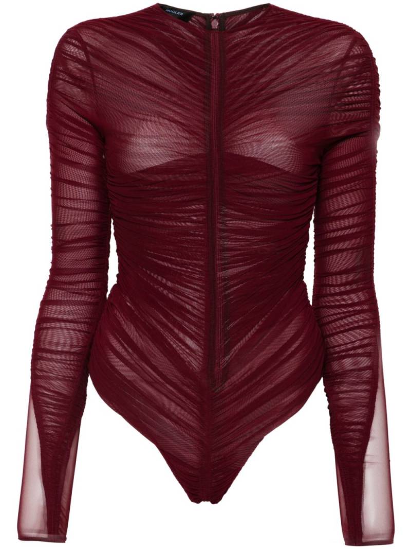 Mugler gathered semi-sheer bodysuit von Mugler