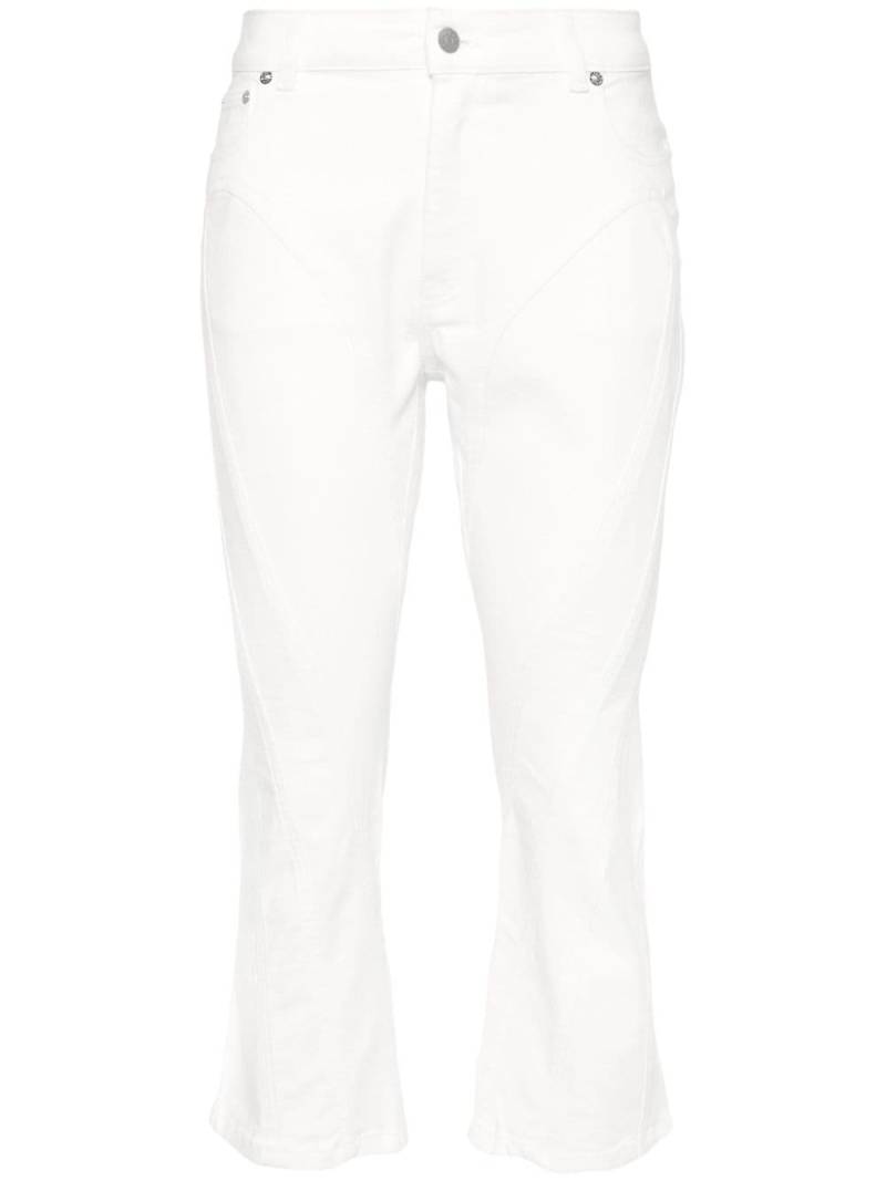 Mugler high-rise cropped jeans - White von Mugler