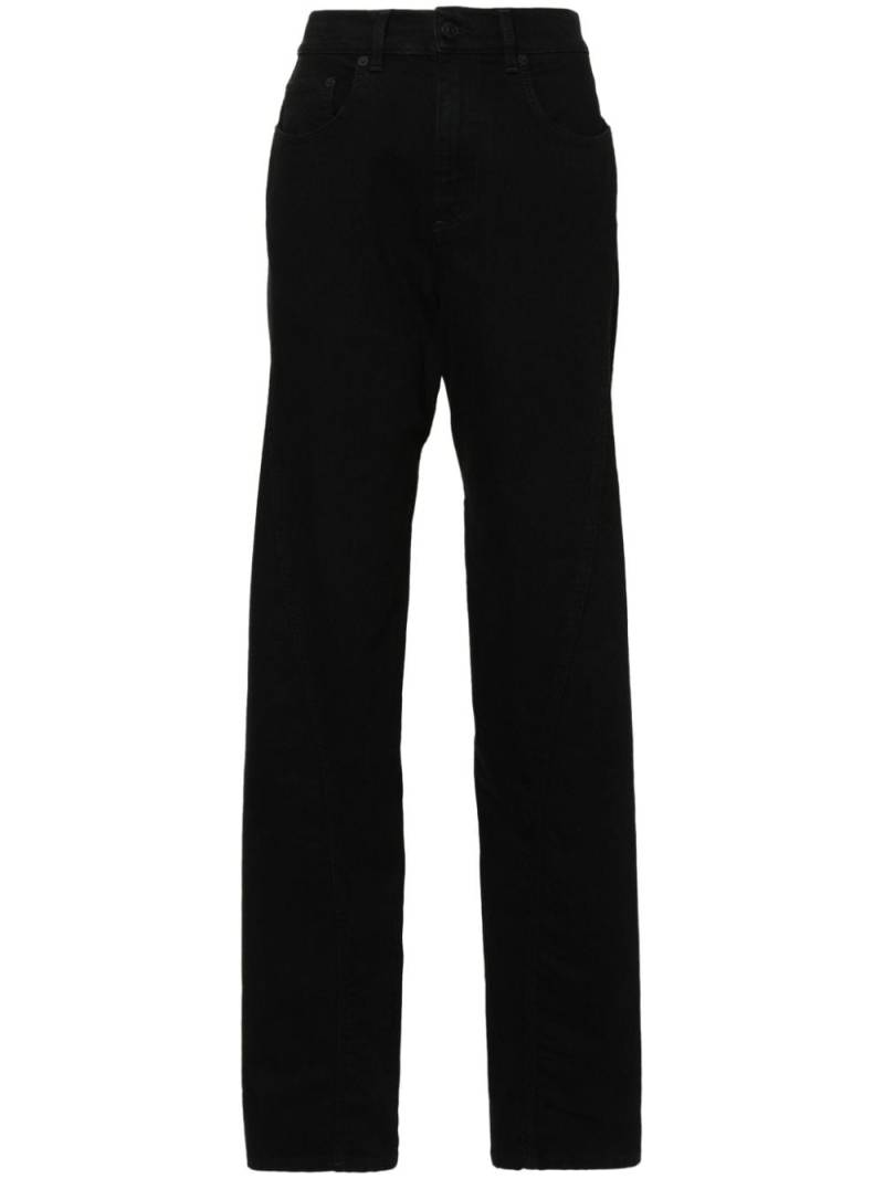 Mugler high-rise tapered jeans - Black von Mugler