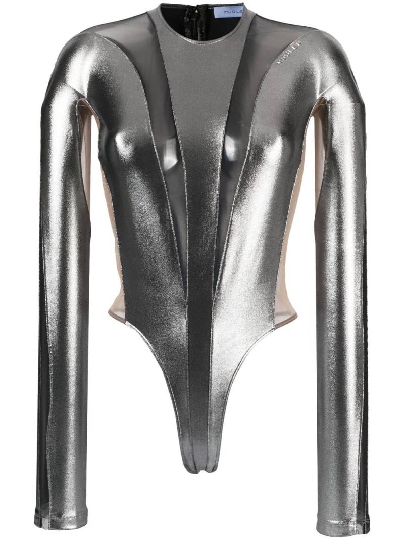 Mugler illusion shaping bodysuit - Grey von Mugler