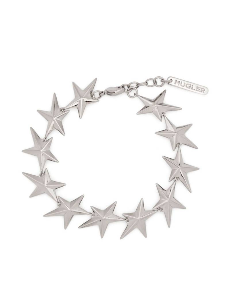 Mugler intertwined star bracelet - Silver von Mugler