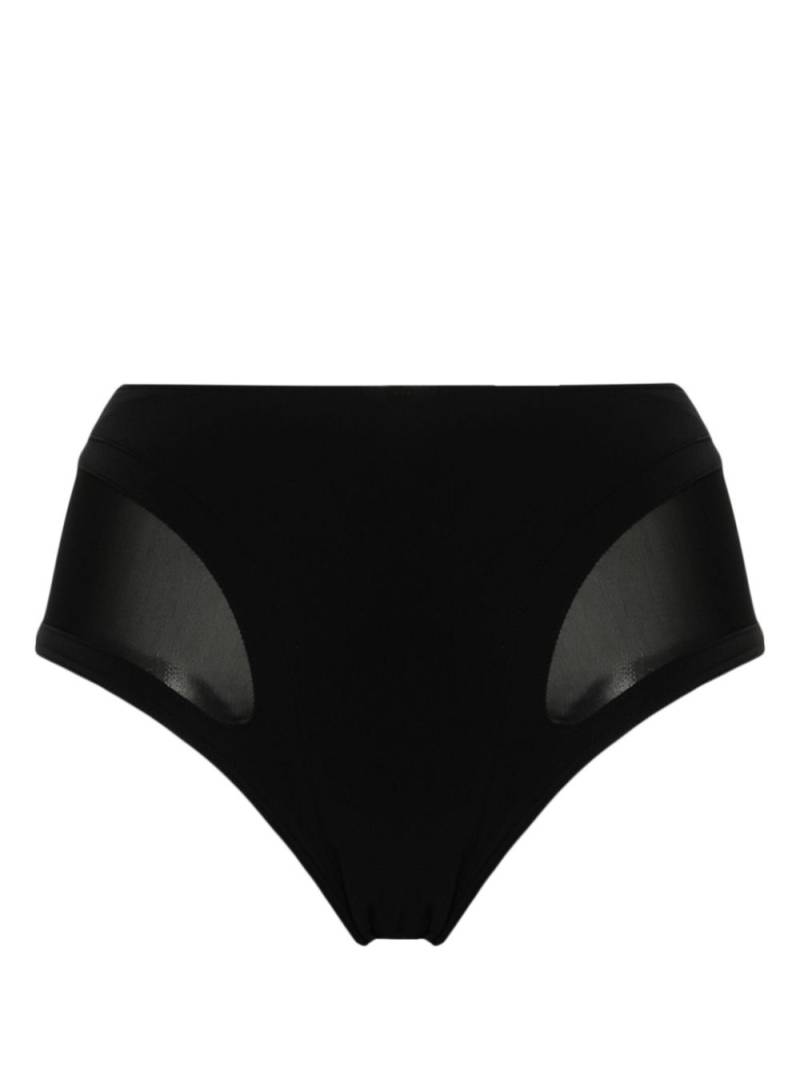 Mugler panelled bikini bottom - Black von Mugler