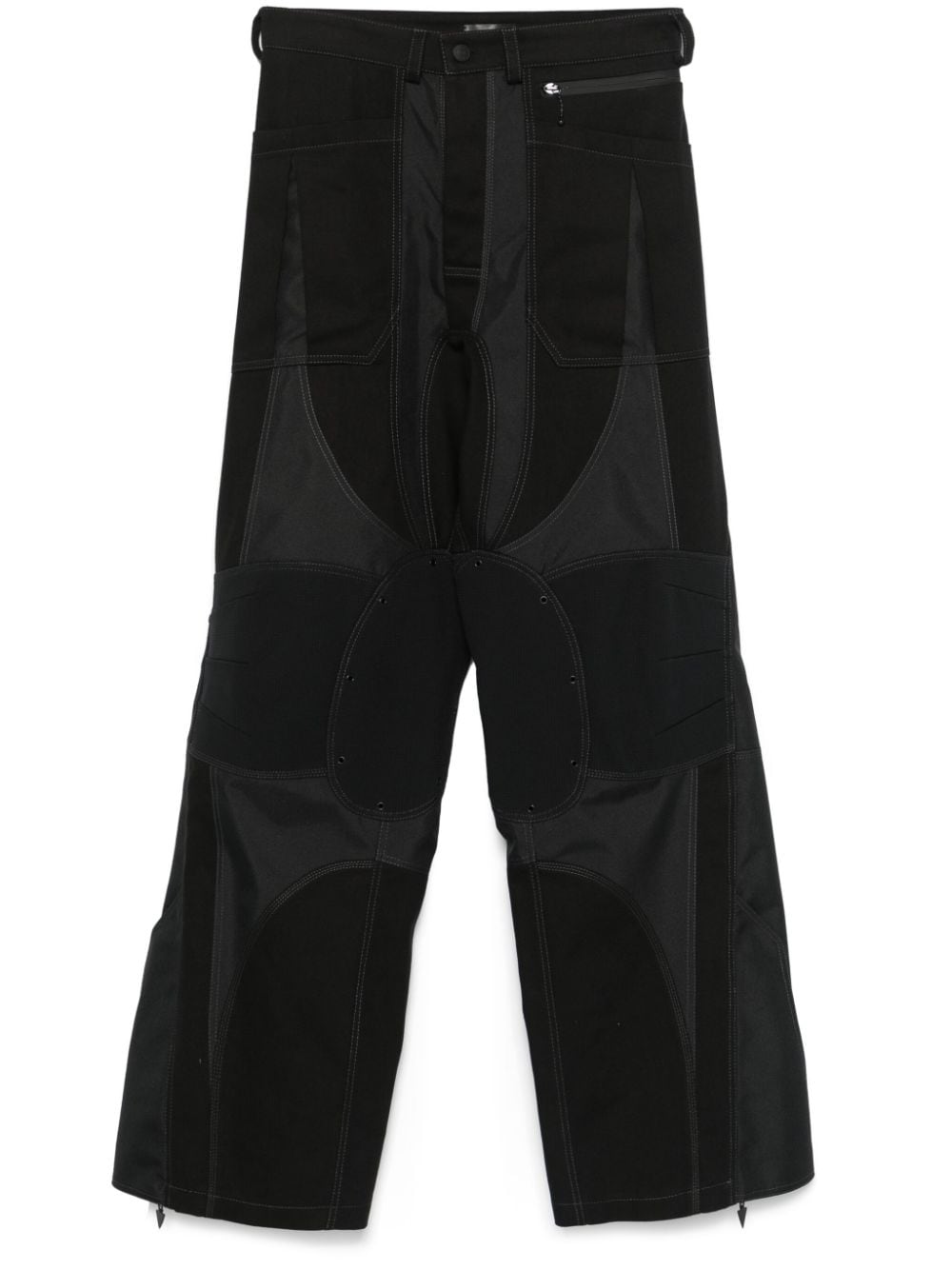 Mugler panelled-design cargo pants - Black von Mugler