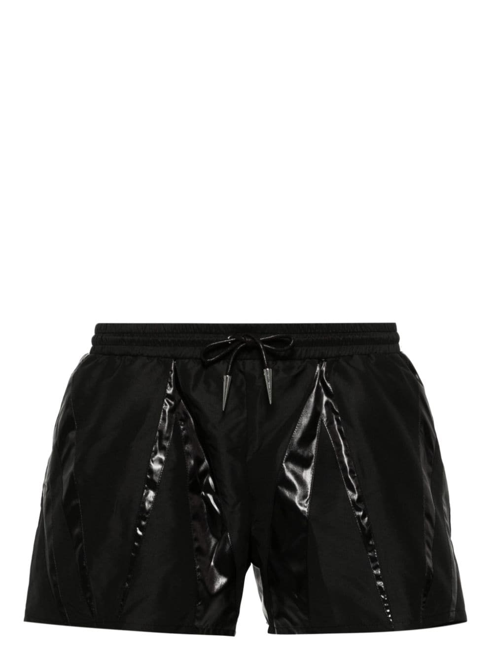 Mugler panelled swim shorts - Black von Mugler