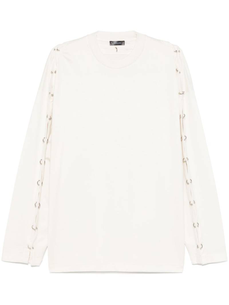 Mugler pierced T-shirt - White von Mugler