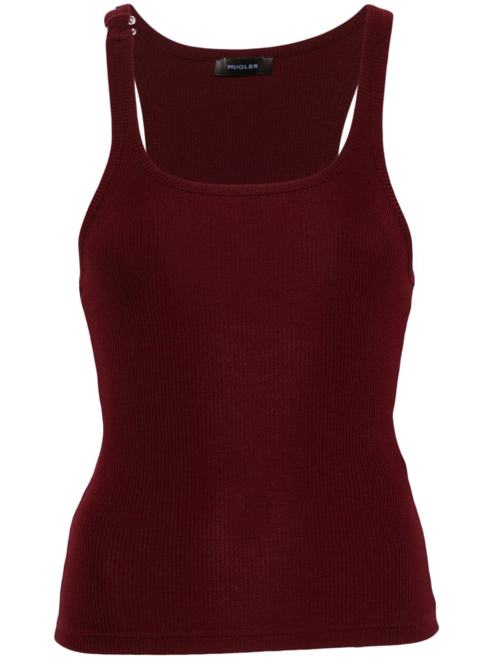 Mugler pierced tank top - Red von Mugler