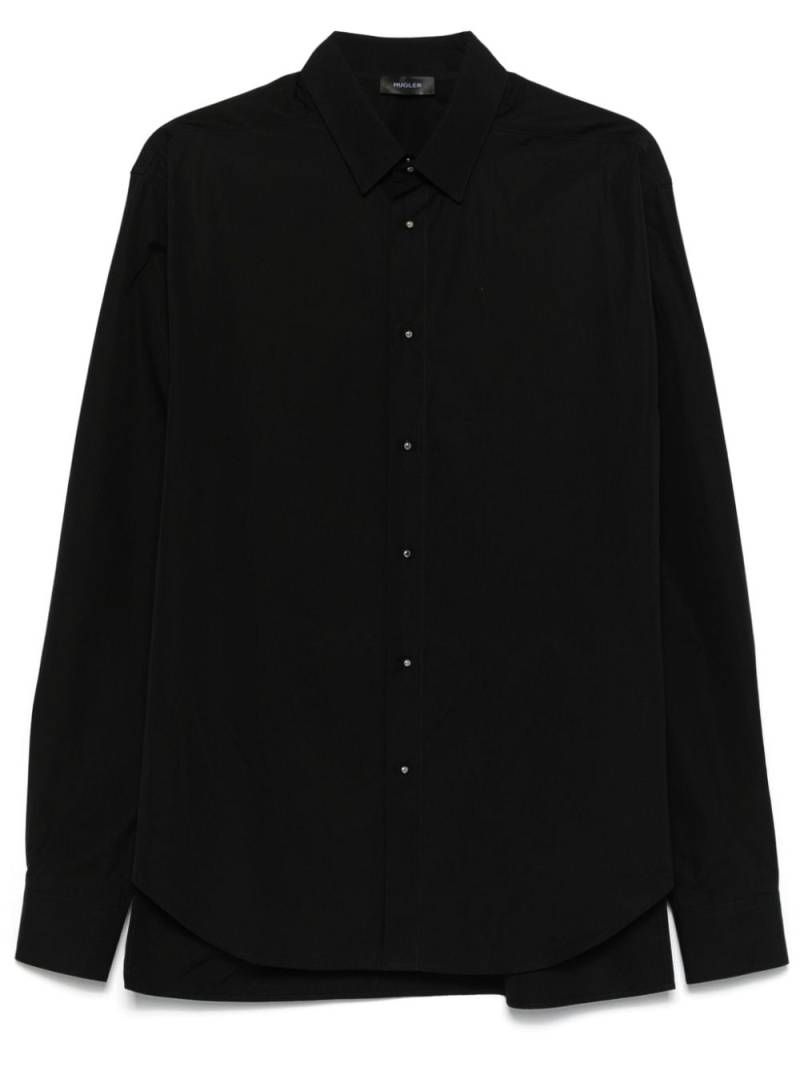 Mugler poplin shirt - Black von Mugler