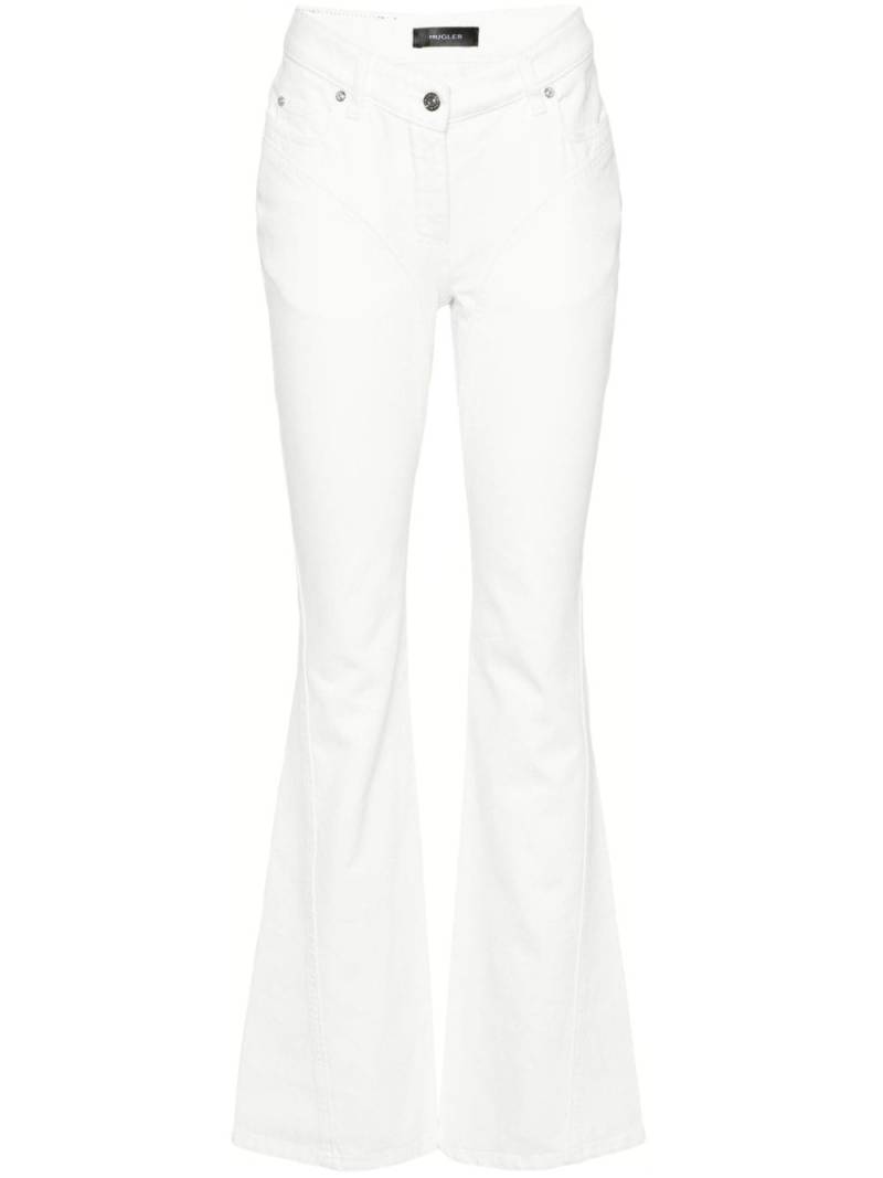 Mugler seam-detail flared jeans - White von Mugler