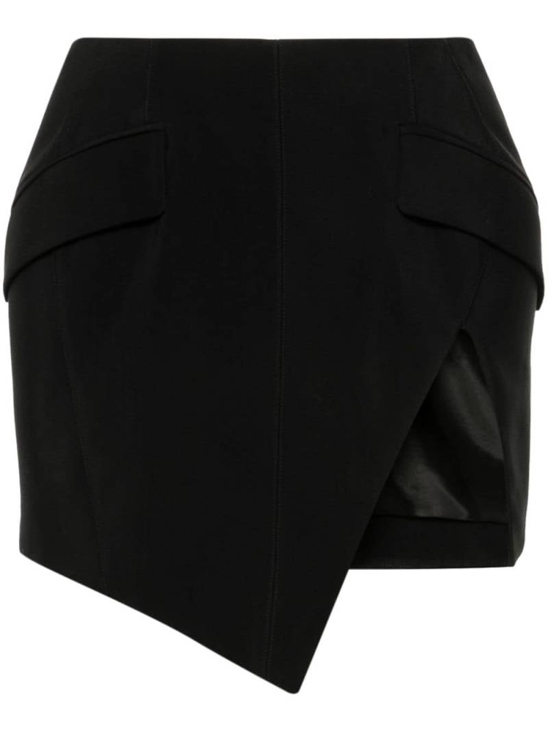 Mugler slitted mini skirt - Black von Mugler