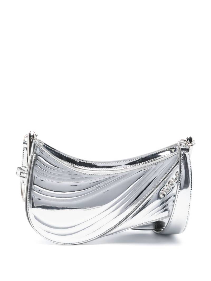 Mugler small Spiral Curve 01 crossbody bag - Silver von Mugler