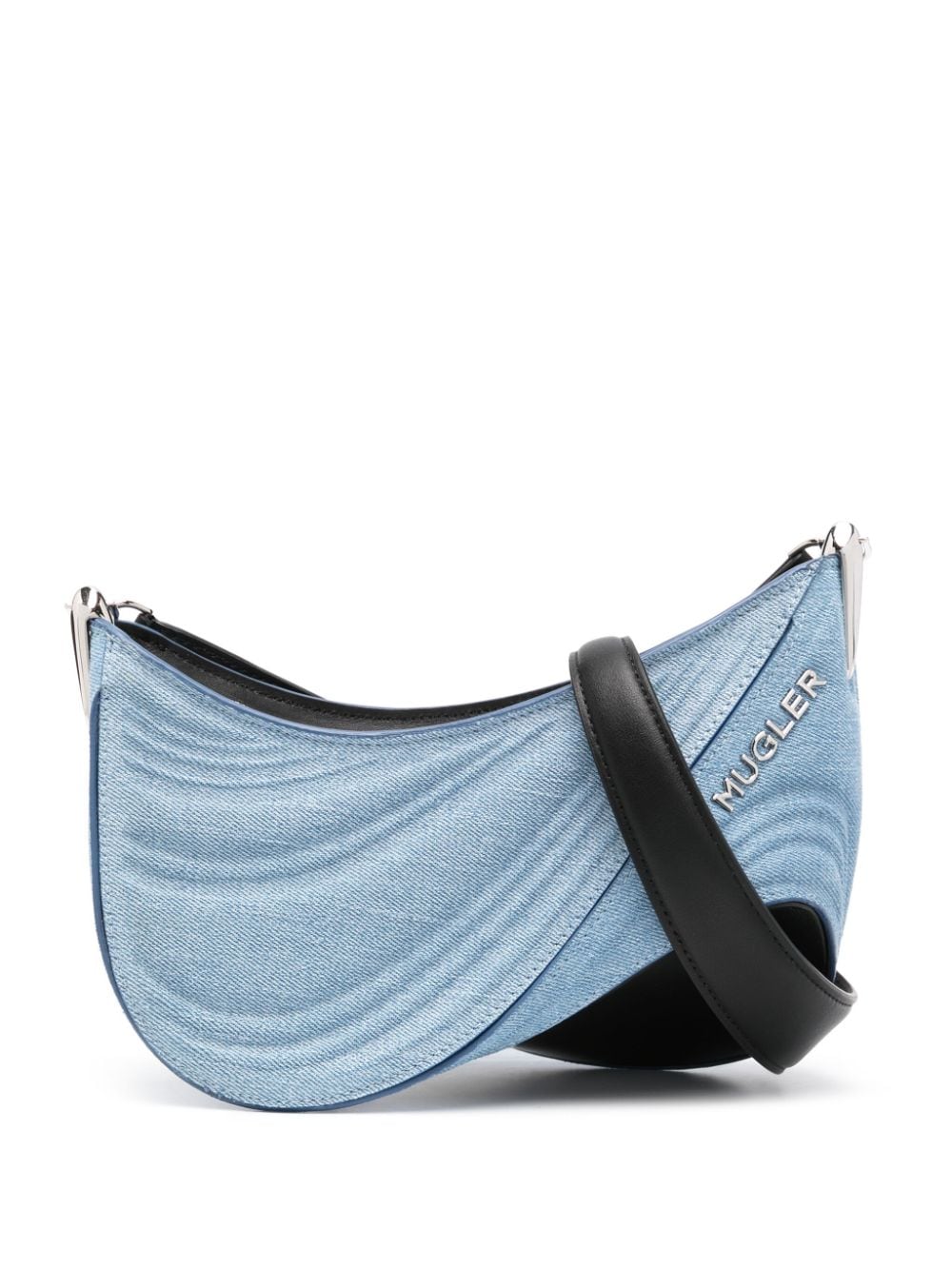 Mugler small Spiral Curve 01 shoulder bag - Blue von Mugler