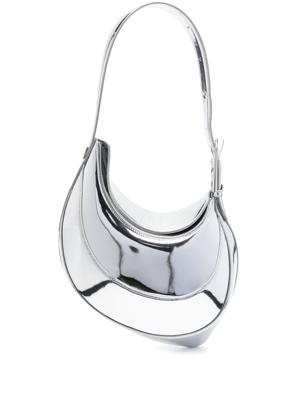 Mugler small Spiral Curve 02 shoulder bag - Silver von Mugler