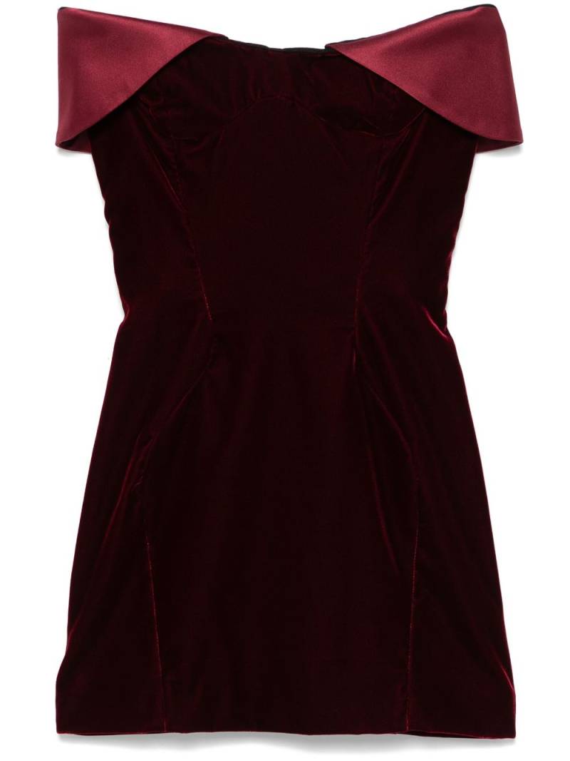 Mugler velvet mini dress - Red von Mugler