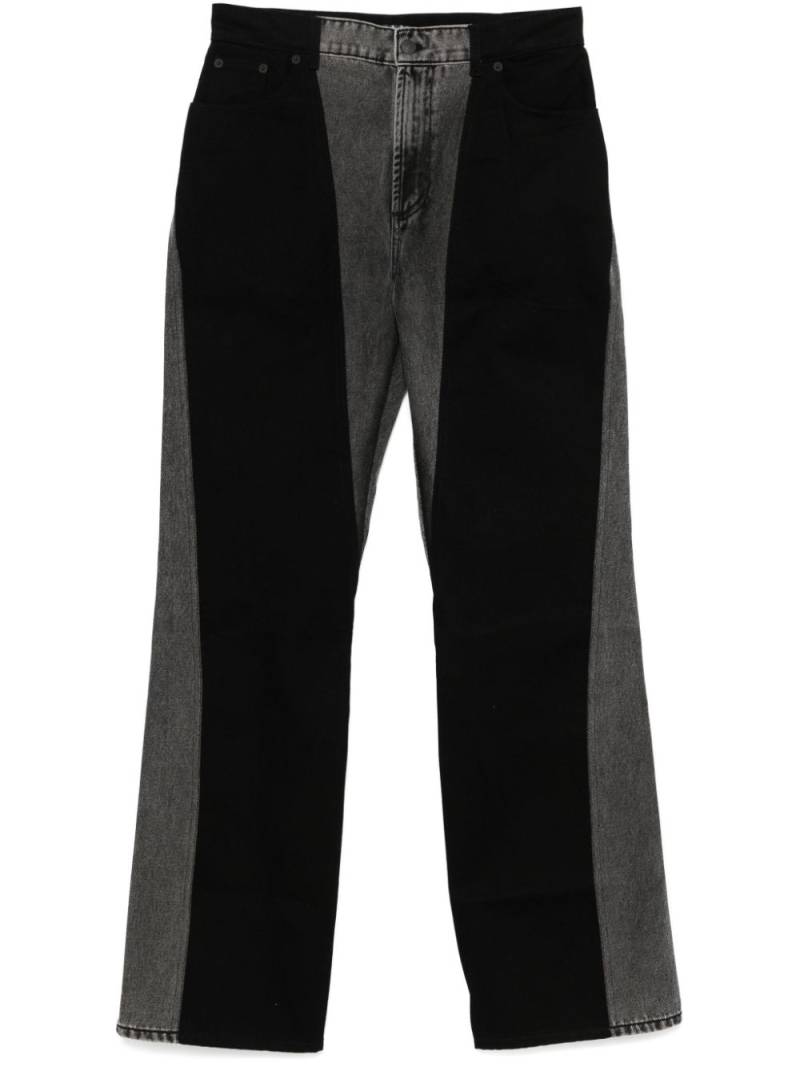 Mugler washed straight-leg jeans - Black von Mugler