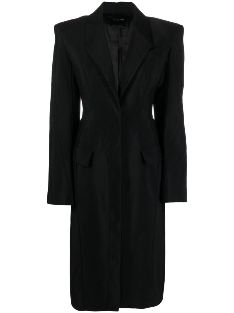 Mugler wool-blend coat - Black von Mugler