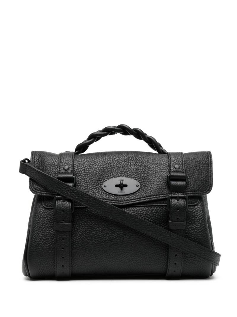 Mulberry Alexa heavy grain satchel bag - Black von Mulberry